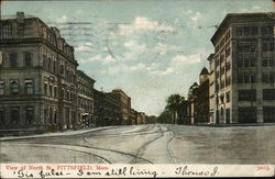 View of North St. Pittsfield, MA Postcard Postcard Postcard