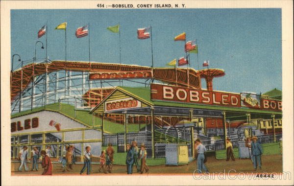View of Bobsled Coney Island New York