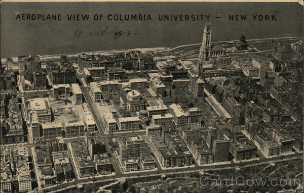 Aeroplane View of Columbia University New York