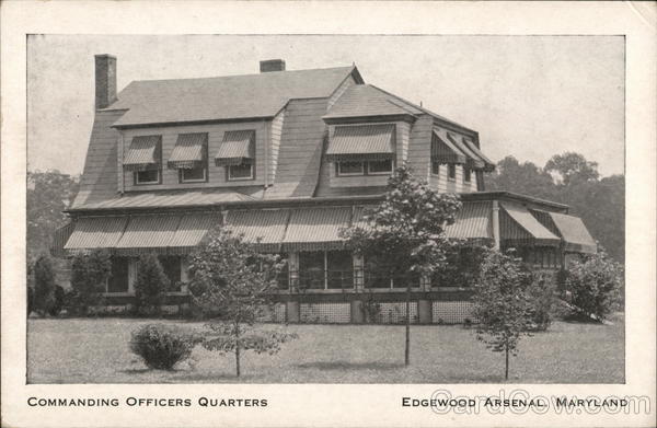 Commanding Officer's Headquarters Edgewood Arsenal Maryland