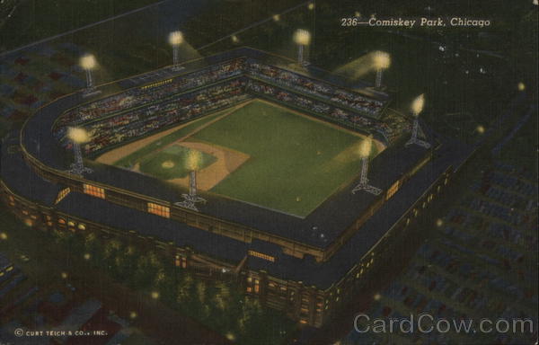 Aerial view of Comiskey Park Chicago Illinois