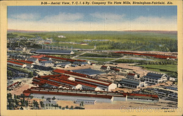 Aerial View, T.C.I. & Ry. Company, Tin Plate Mills Birmingham Alabama