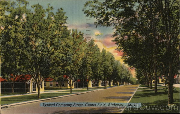 Typical Company Street, Gunter Field Montgomery Alabama