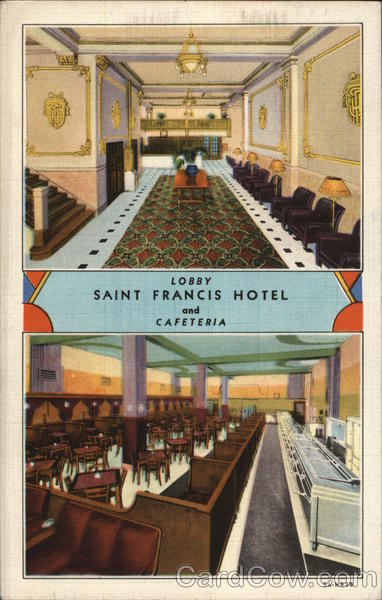 Saint Francis Hotel Lobby and Cafeteria St. Paul Minnesota