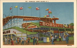 View of Bobsled Coney Island, NY Postcard Postcard Postcard