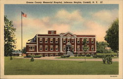Greene County Memorial Hospital, Jefferson Heights Catskill, NY Postcard Postcard Postcard