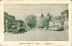 North Main Street Postcard