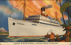 Great White Fleet--United Fruit Company Postcard