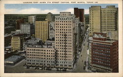 Looking East Down 7th Street Canyon Postcard