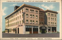 New Lorenz Hotel Redding, CA Postcard Postcard Postcard