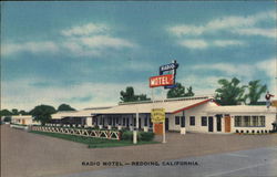 Radio Motel Redding, CA Postcard Postcard Postcard