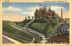 View of Hospital Building Postcard