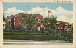 High School Hamburg, PA Postcard Postcard Postcard