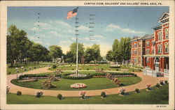 Campus View, Soldiers' and Sailors' Home Erie, PA Postcard Postcard Postcard