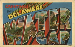 Greetings from Delaware Water Gap Pennsylvania Postcard Postcard Postcard