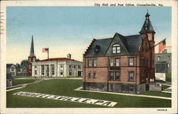 City Hall and Post Office Postcard