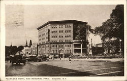 Flanagan Hotel and Memorial Park Postcard