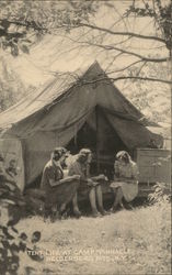 Tent Life at Camp Pinnacle, Helderberg Mountains Postcard