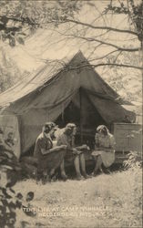 Tent Life at Camp Pinnacle, Helderberg Mountains Postcard