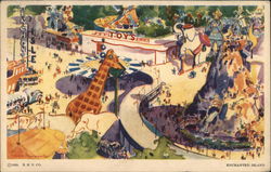 Enchanted Island 1933 Chicago World Fair Postcard Postcard Postcard