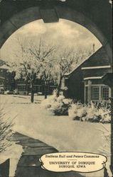 University of Dubuque - Steffens Hall and Peters Commons Iowa Postcard Postcard Postcard