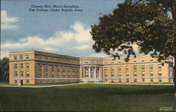 Greene Hall, Men's Dormitory, Coe College Cedar Rapids, IA Postcard Postcard Postcard