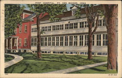 Post Hospital Fort Des Moines, IA Postcard Postcard Postcard