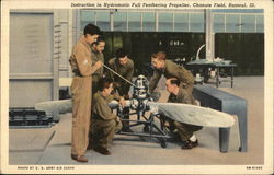 Instruction in Hydromatic Full Feathering Propeller, Chanute Field Rantoul, IL Postcard Postcard Postcard