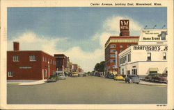 Center Avenue, Looking East Postcard