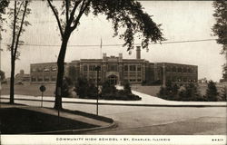 Community High School St. Charles, IL Postcard Postcard Postcard