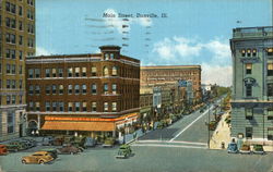 Main Street Danville, IL Postcard Postcard Postcard