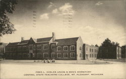 Fred L. Keeler Union & Men's Dormitory, Central State Teachers College Postcard