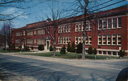 Central School Building Postcard