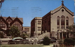 St. Anns R.C. Church and School Postcard