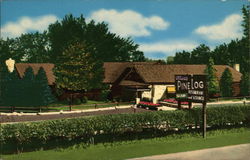 Elliott's Pine Log Postcard