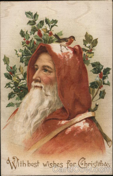 With Best Wishes For Christmas Santa Claus