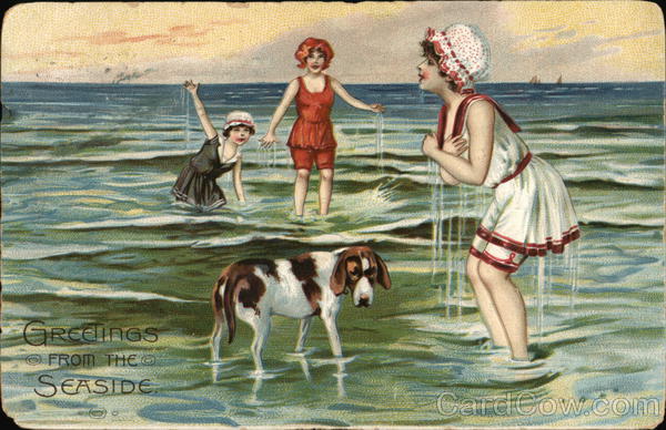Greetings from the Seaside Swimsuits & Pinup