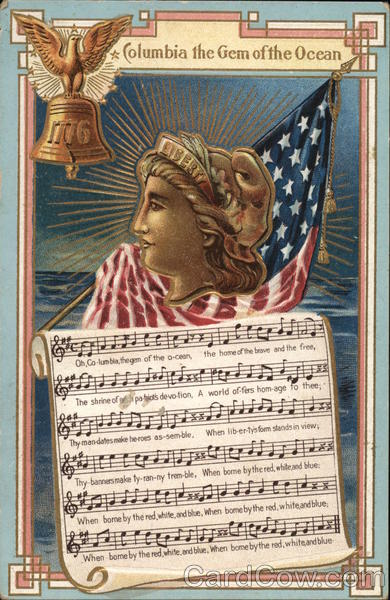 Columbia the Gem of the Ocean Patriotic
