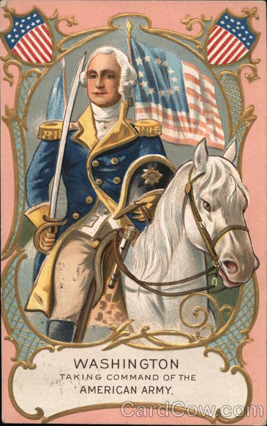 Washington Taking Command of the American Army Patriotic