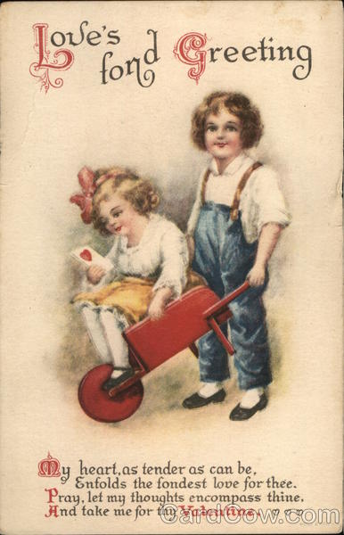 Love's fond Greeting Ellen Clapsaddle Children