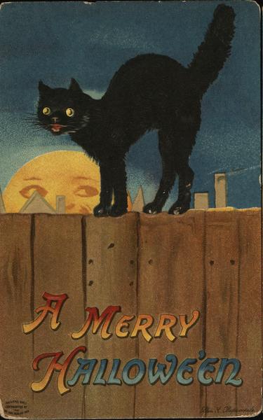 A Merry Halloween - Black Cat
