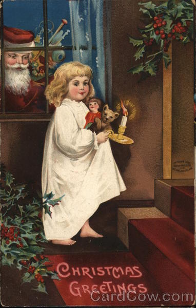 Christmas Greetings Ellen Clapsaddle Children