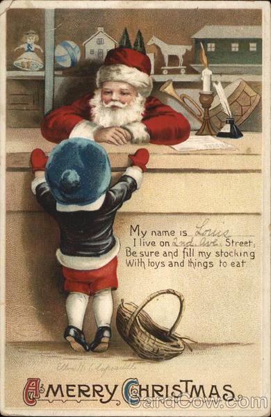 A Merry Christmas Ellen Clapsaddle Children