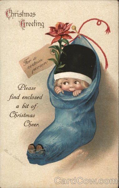 Christmas Greeting Children Postcard