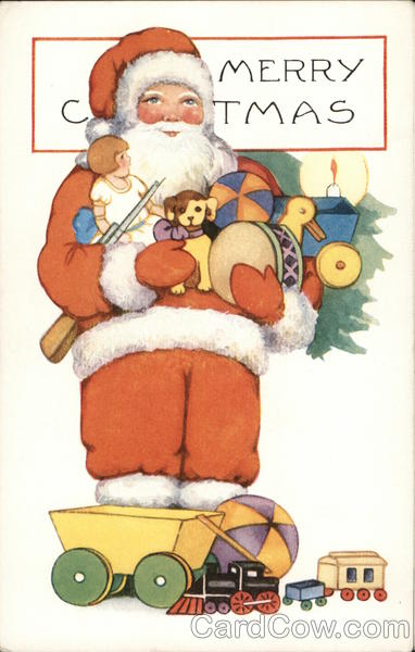 Merry Christmas Santa Claus Postcard
