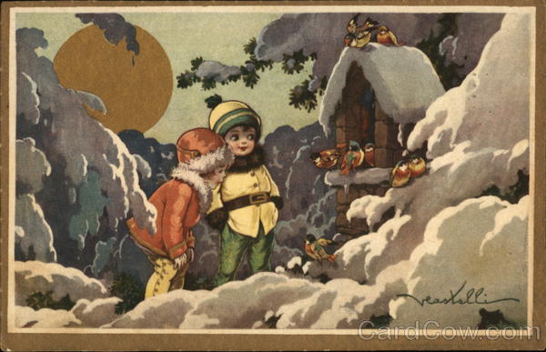 Birdhouse in the Snow Children