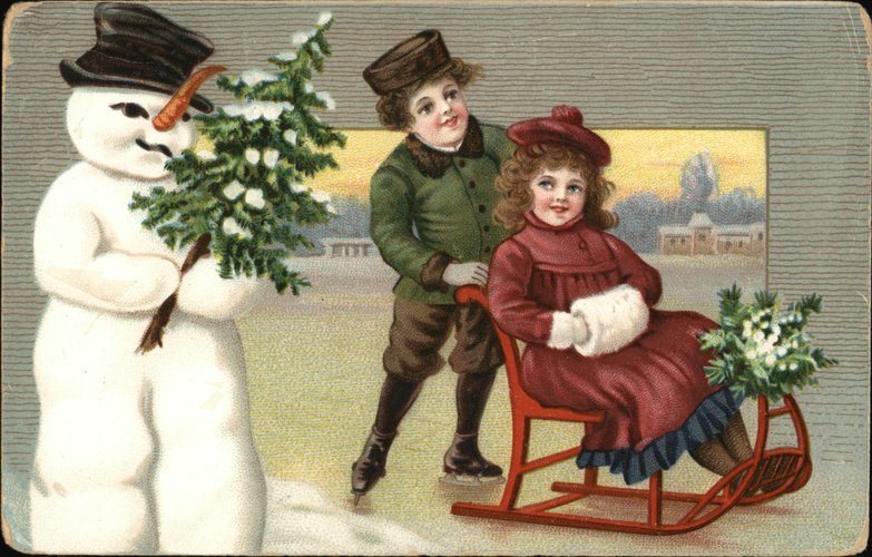 Children & Snowman