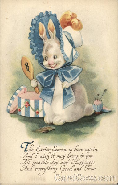 Happy Easter With Bunnies