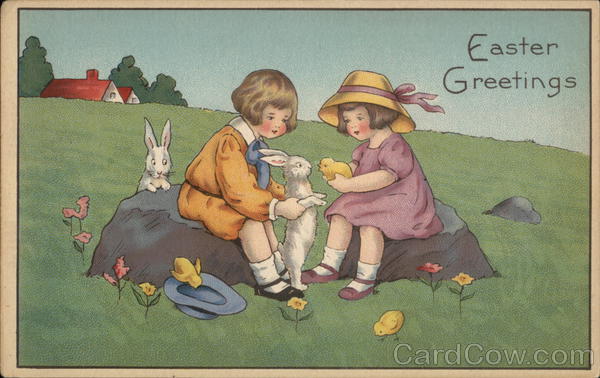 Easter Greetings With Children