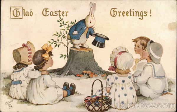 Glad Easter Greetings! With Children